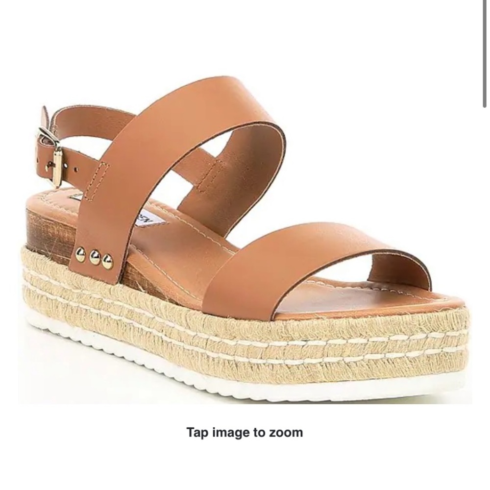 Nude Steve Madden Catia Espadrille Flatform Sandal